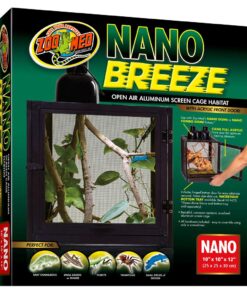 Zoo Med Nano Breeze Aluminium Screen Cage 25 x 25 x 30cm (10 x 10 x 12")